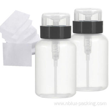 Plastic Nail Polish Remover Pump Dispenser Bottle